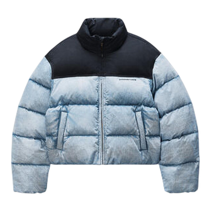 Club21 - Alexander Wang - Trompe Loeil Denim Puffer Jacket - BLOUSON - Blue