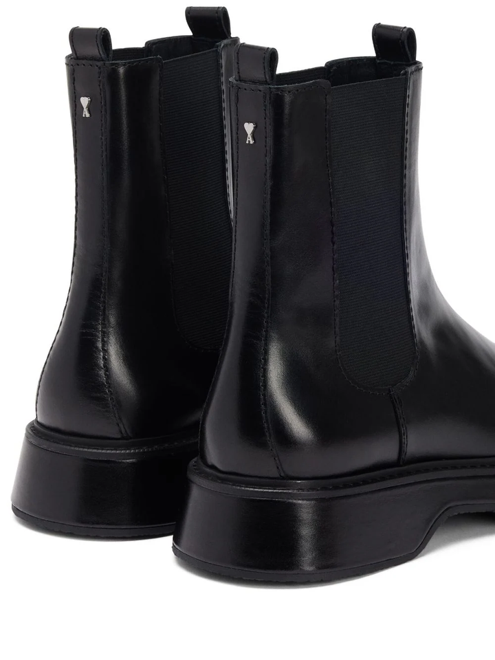 Ami-Paris-Leather-Boots-Black-3