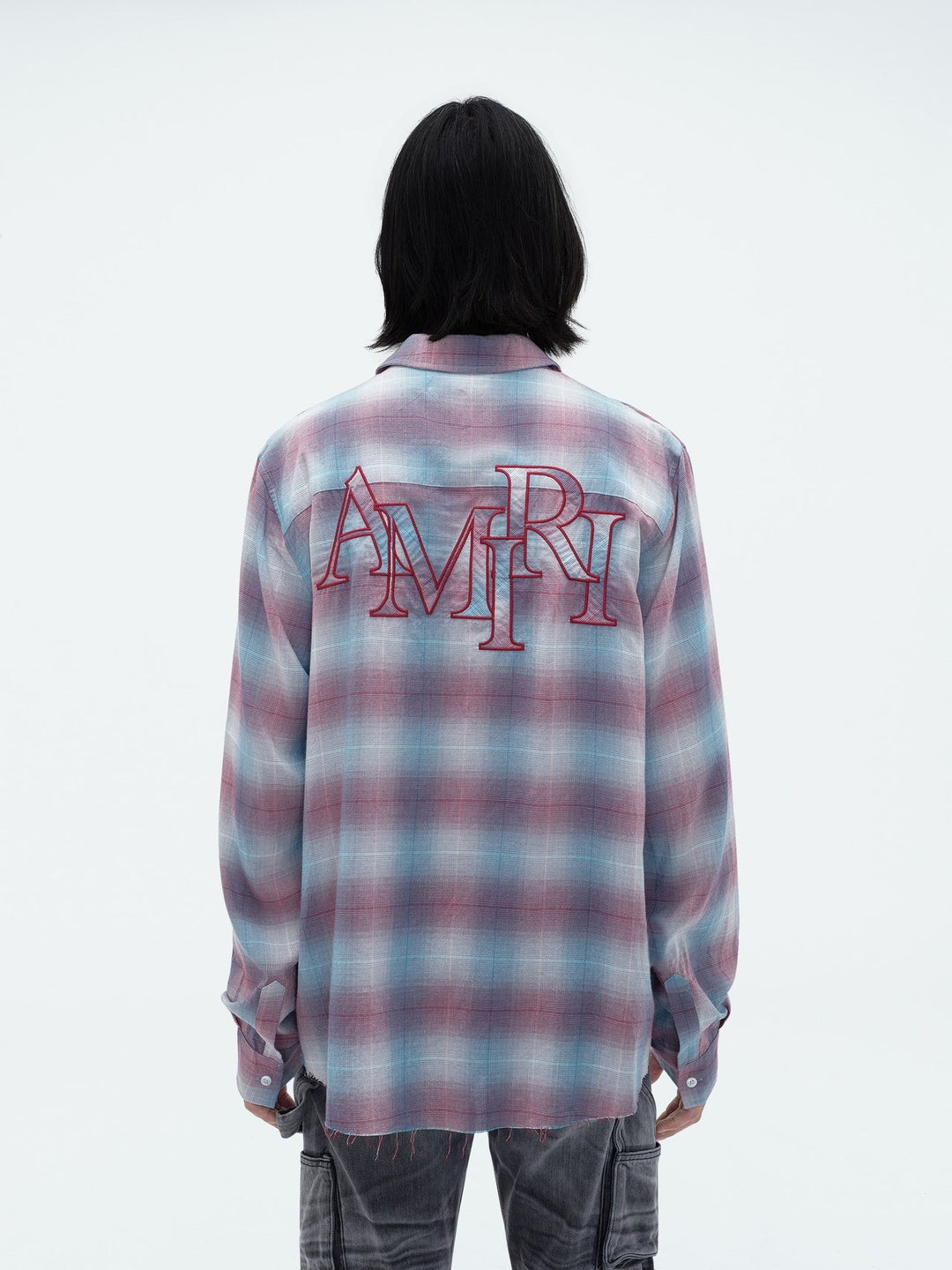 Amiri-Staggered-Plaid-Flannel-Shirt-Multi-2