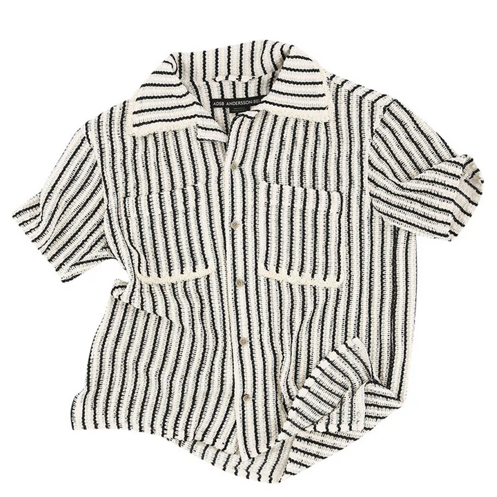 Sheer Stripe Knit Shirt
