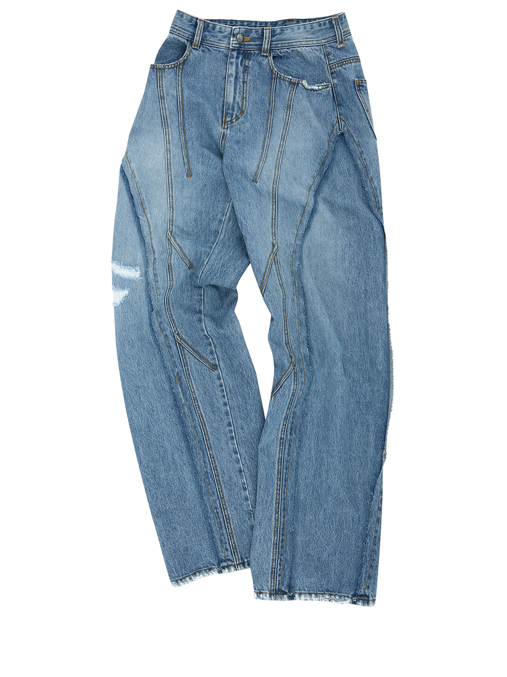 Panel Carpenter Wide Leg Jeans