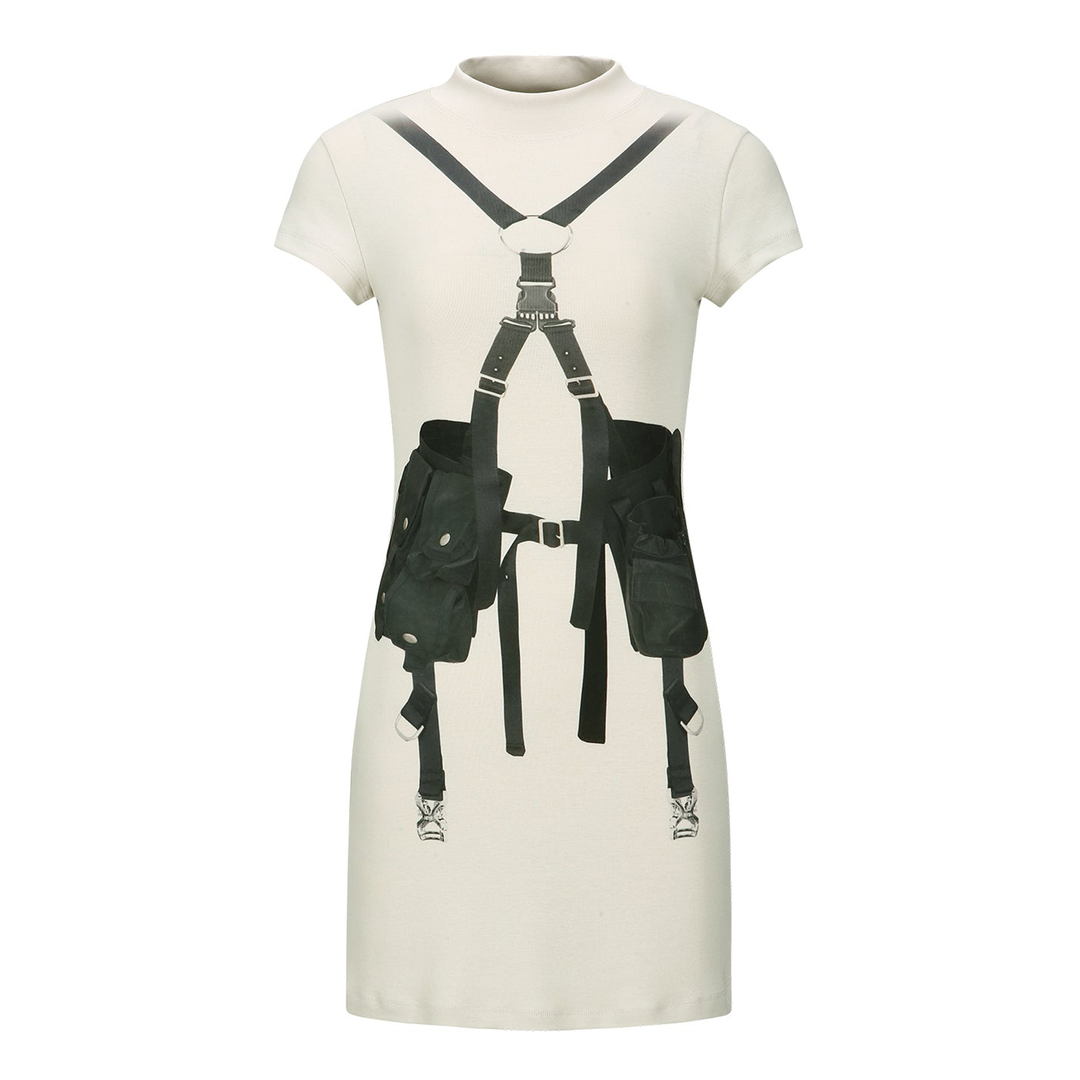 Utility Vest Trompe L'Oeil Dress