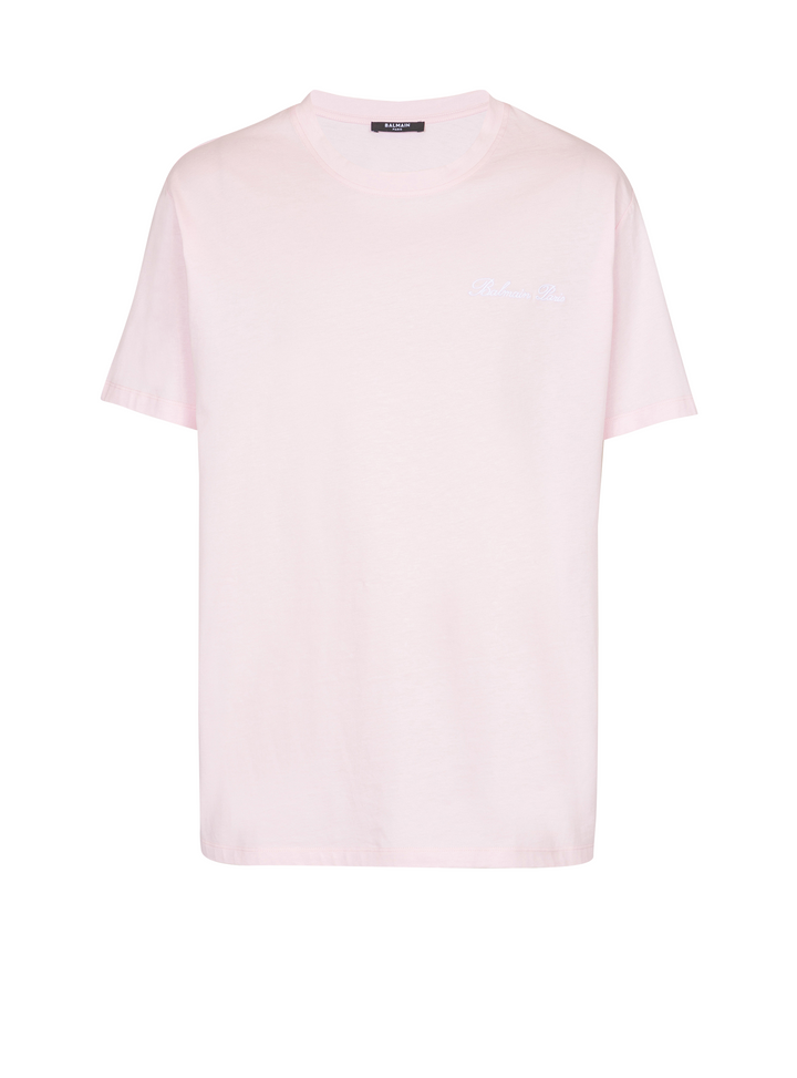 BALMAIN_Bulky_Fit_Balmain_Signature_T-Shirt_Pink