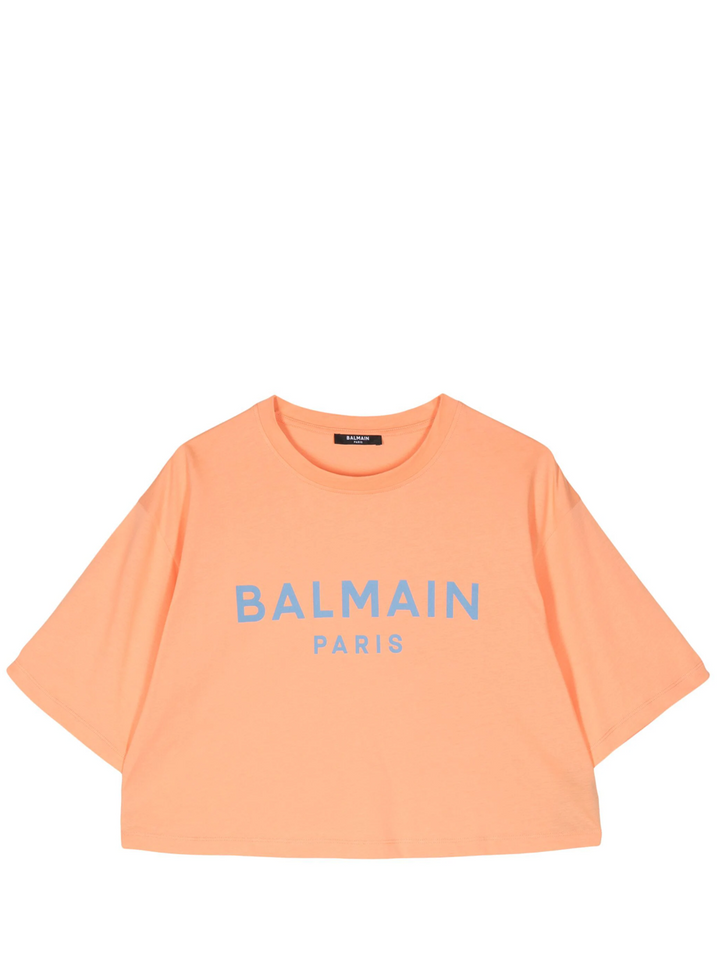 BALMAIN_PrintedCroppedT-Shirt_orange