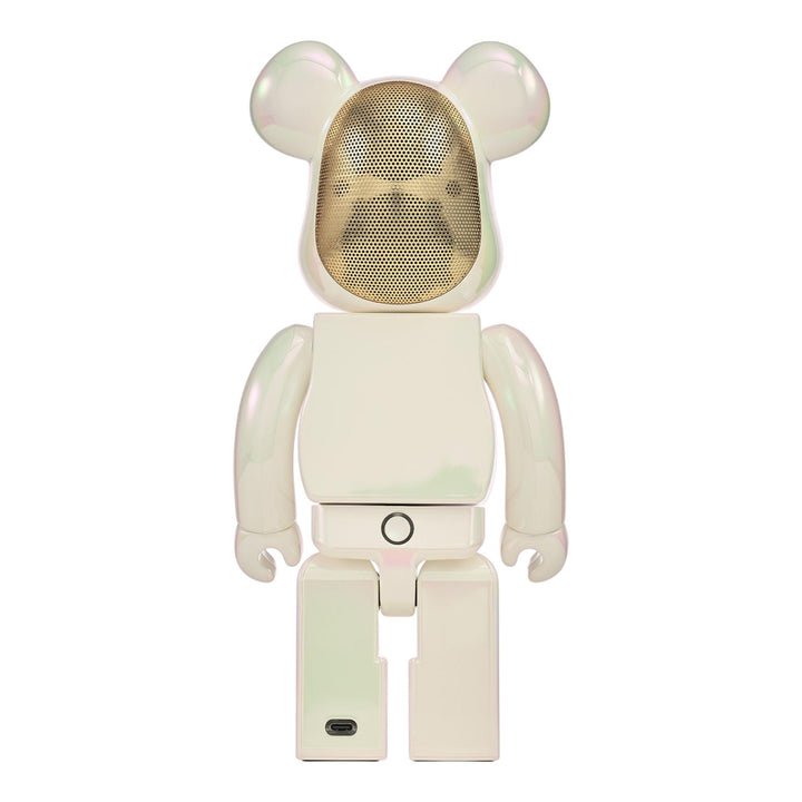 Club21 - BE@RBRICK - BE@RBRICK AUDIO 400% Portable Bluetooth® Speaker Iridescent Collection Pearl Mirage - NOVELTY - Pearl Mirage