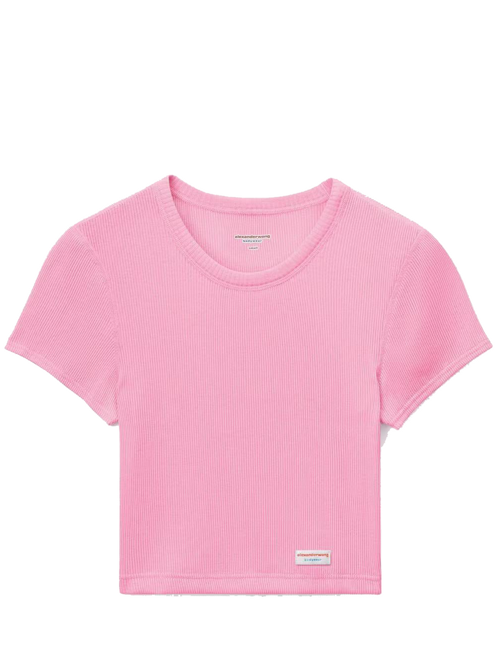 BODYWEARBYALEXANDERWANG_CroppedShort-SleeveTeeInRibbedCottonJersey_Pink