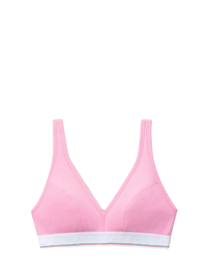 BODYWEARBYALEXANDERWANG_V-NeckBraletteInRibbedCottonJersey-Pink