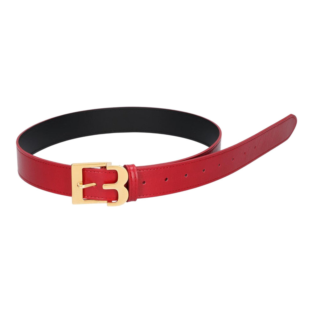 Club21 - BONBOM - B Buckle Belt - BELTS - Red