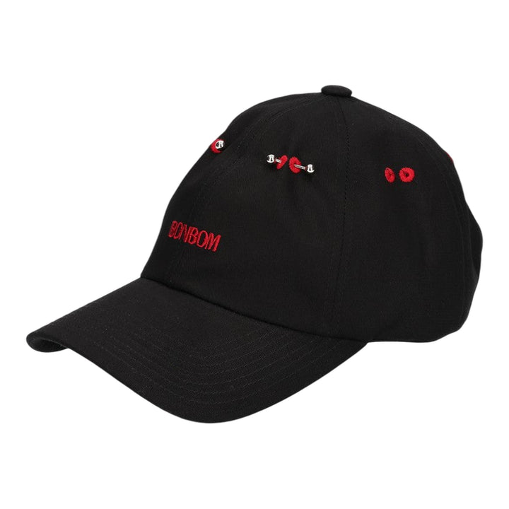 Club21 - BONBOM - Piercing In The Red Hole Logo Cap - HATS - Black