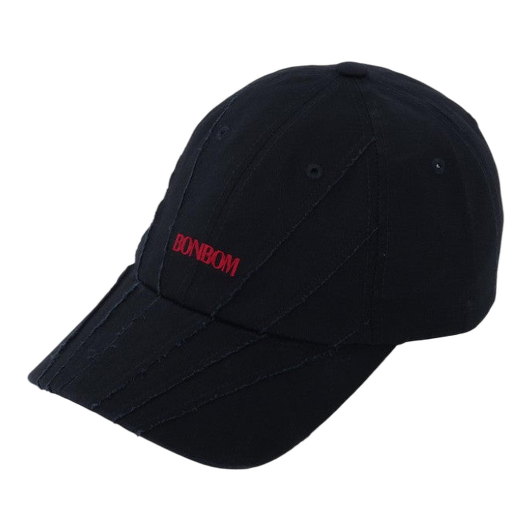 Club21 - BONBOM - Washed Corset Red Logo Cap - HATS - Black
