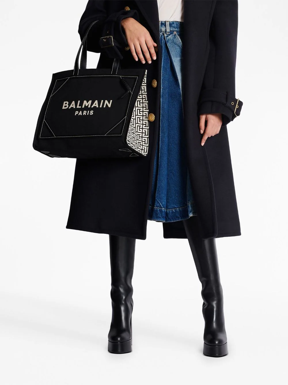 Balmain-B-Army-Shopper-Medium-Monogram-Black-3