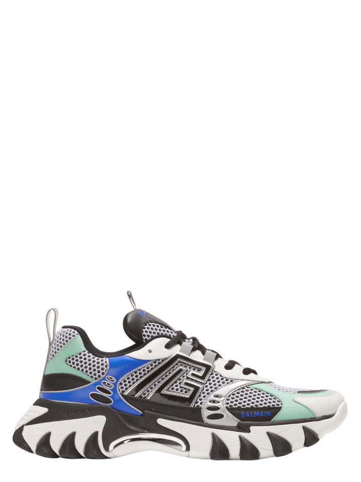 Balmain-B-East-Calfskin-&-Mesh-Sneakers-Multi-1