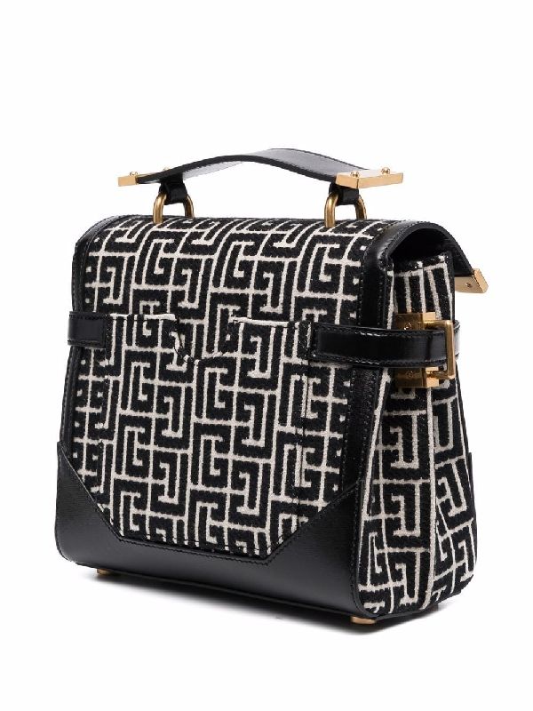 Balmain Bbuzz 23-Monogram Jacquard Crossbody Print 5