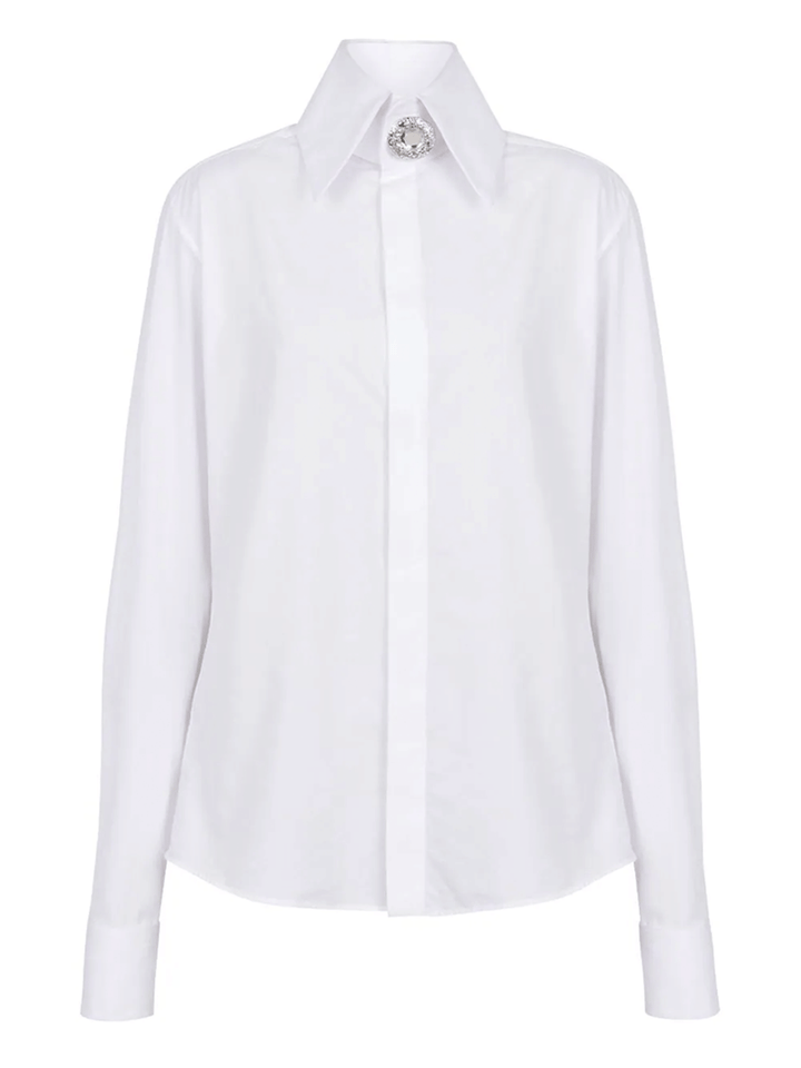 Balmain-Cotton-Popeline-Shirt-White-1