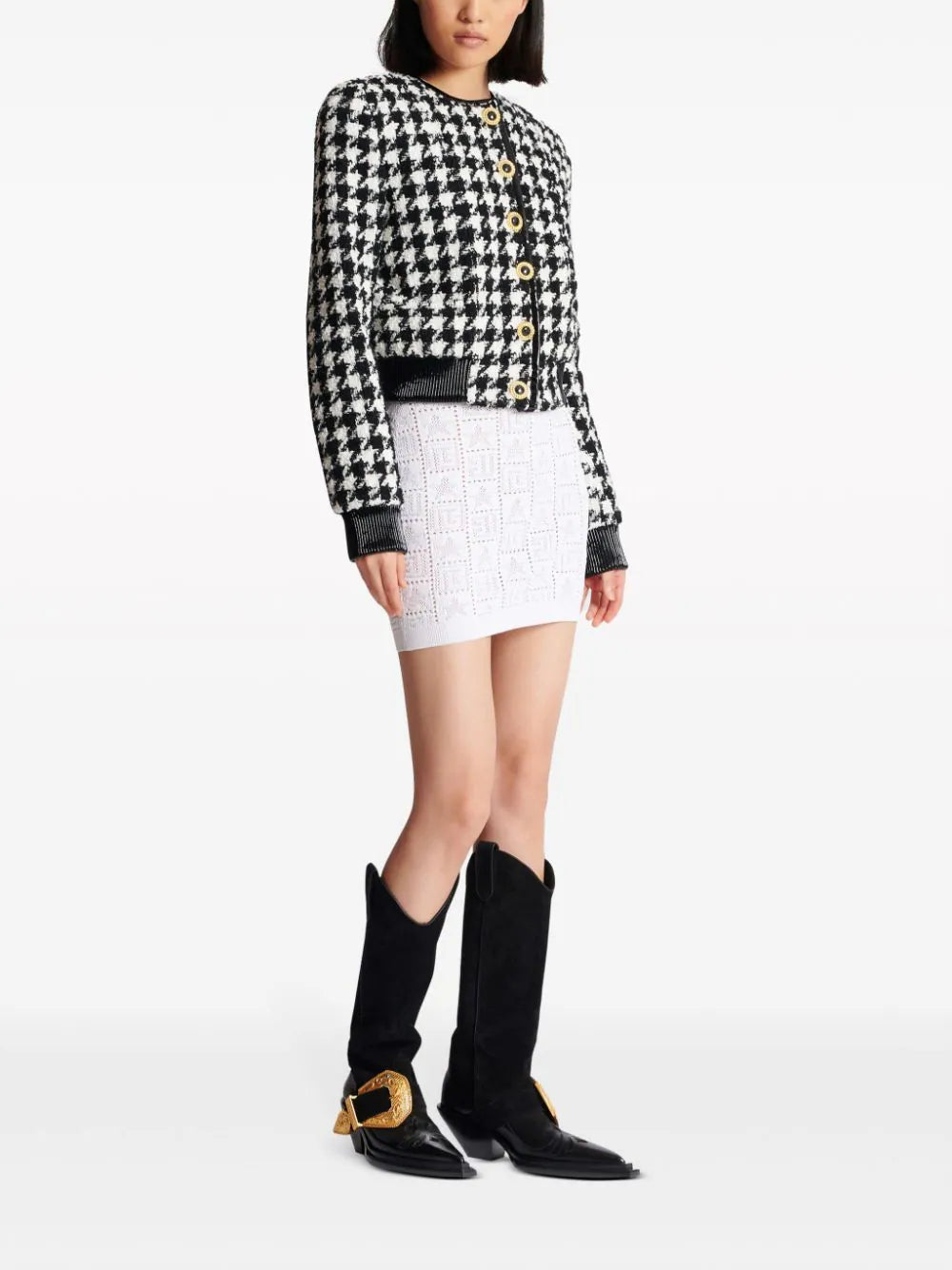 Balmain-Houndstooth-Tweed-Jacket-Black-3