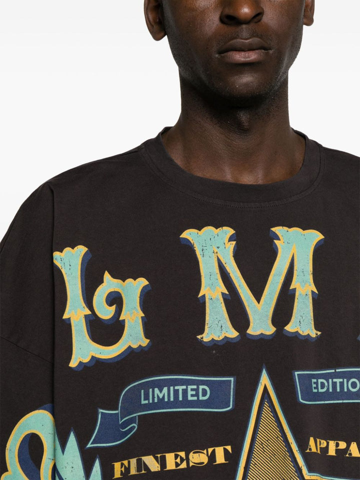 Balmain-Western-Print-T-Shirt-Black-5