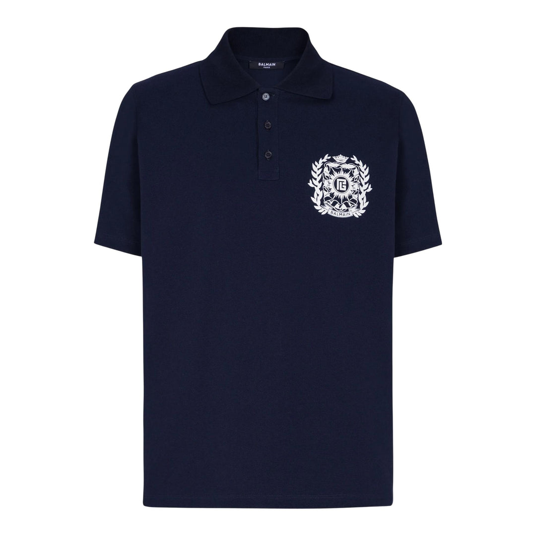 Club21 - Balmain - Emblem Cotton Polo - POLOS - Navy