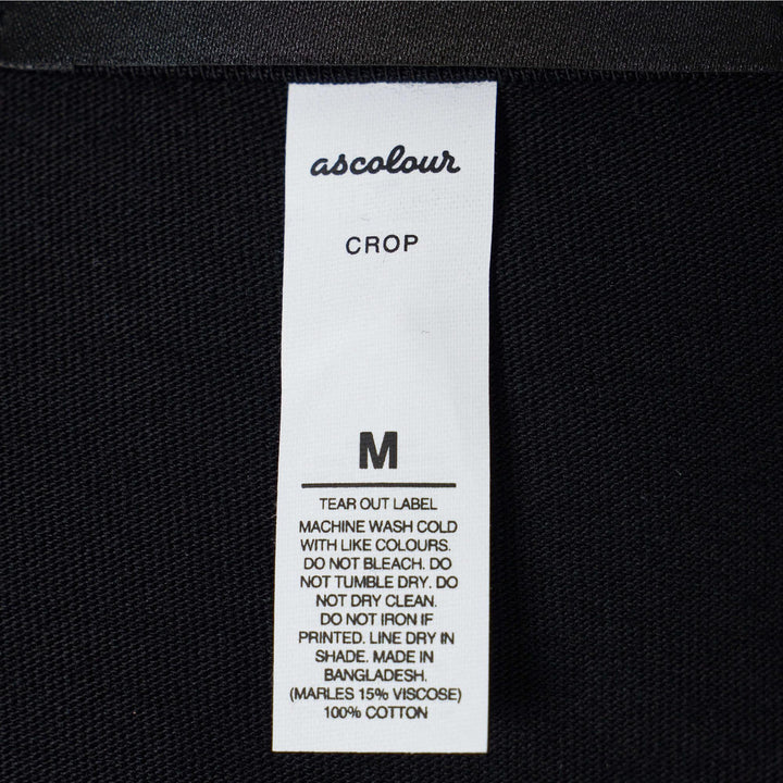 Club21 - Black Score - Cropped T-Shirt - TEES - Black
