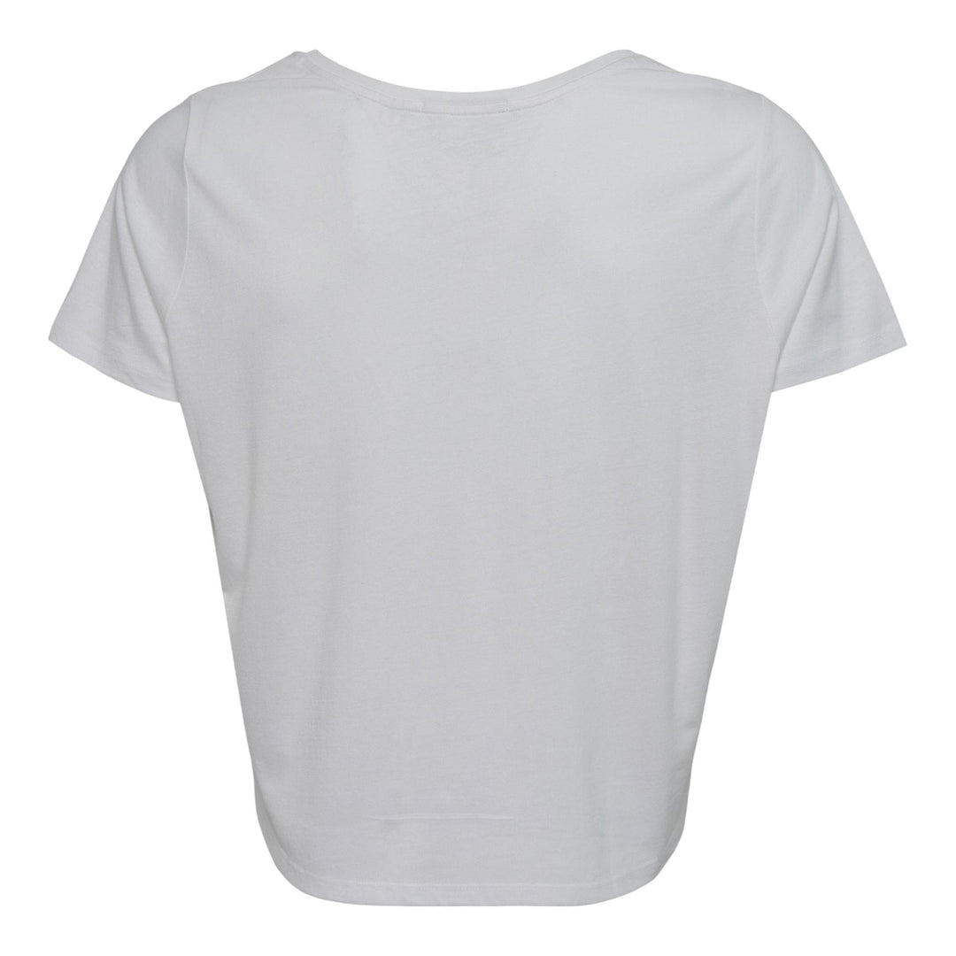 Club21 - Black Score - Womens Loose Fit T-Shirt - TEES - White