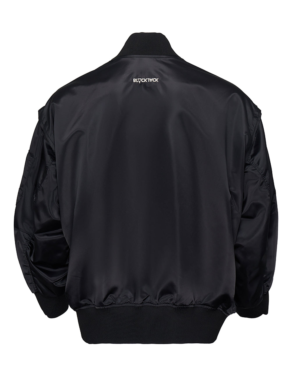 Blackjack-Satin-Bomber-Unisex-Black-2