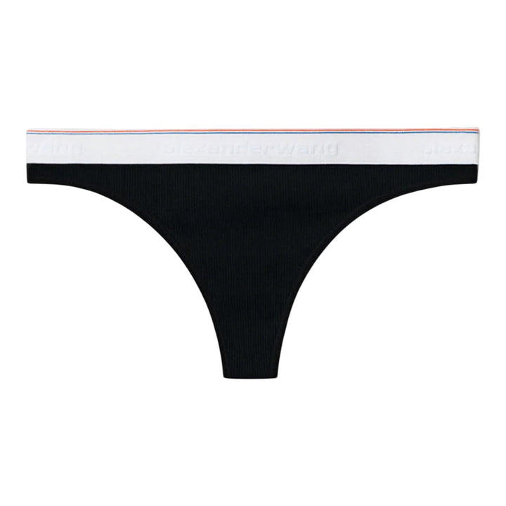 Club21 - Bodywear by Alexander Wang - Classic Thong In Ribbed Jersey - UNDERWEAR - Black
