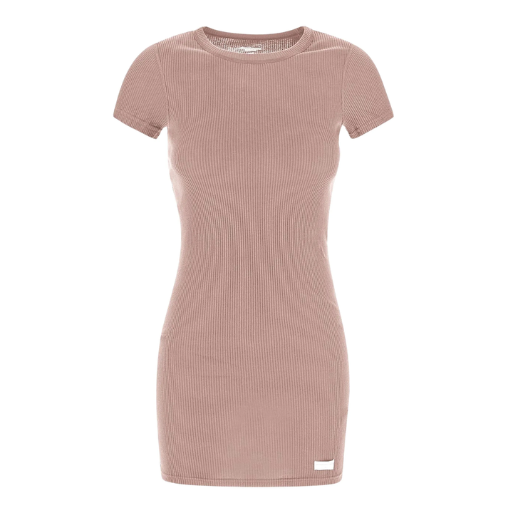 Short Sleeve Crewneck Dress
