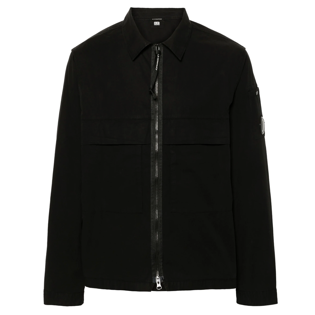 Organic Gabardine Zipped Utility Jacket