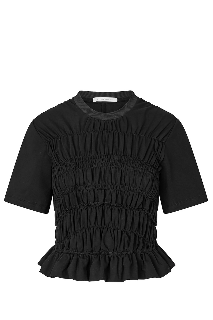 CECILIE_BAHNSEN_Oasis_Top_Jersey_Black