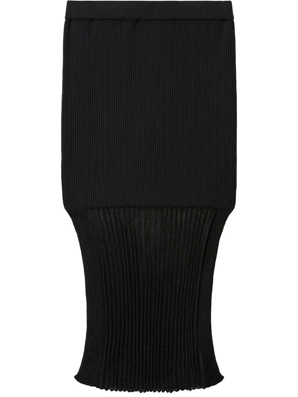 CFCL-Fluted-Lucent-Tight-Skirt-Black-1