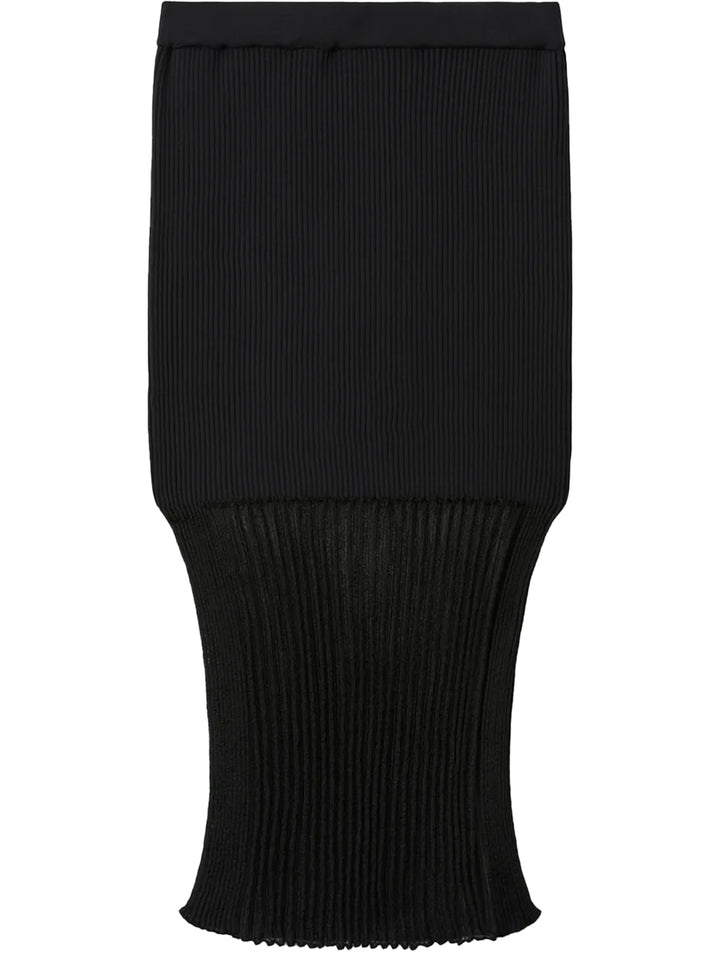 CFCL-Fluted-Lucent-Tight-Skirt-Black-1