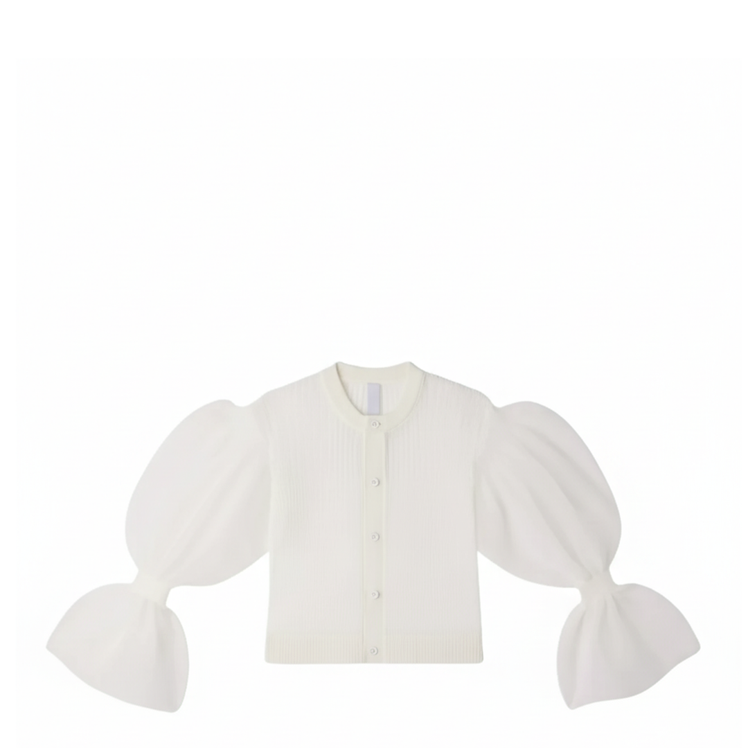 Fluted Lucent Marie Sleeve Cardigan