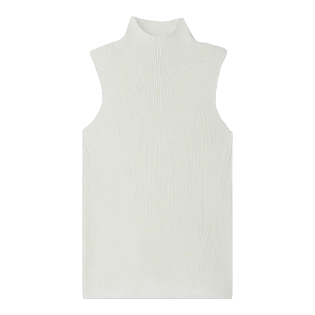 Club21 - CFCL - Portrait Sleeveless Top - KNIT TOPS - White