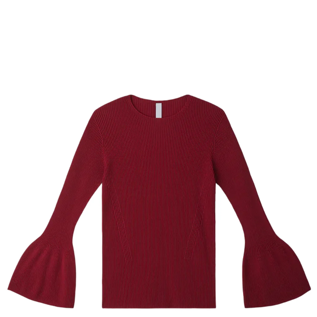 Soft Portrait Bell Sleeve Top