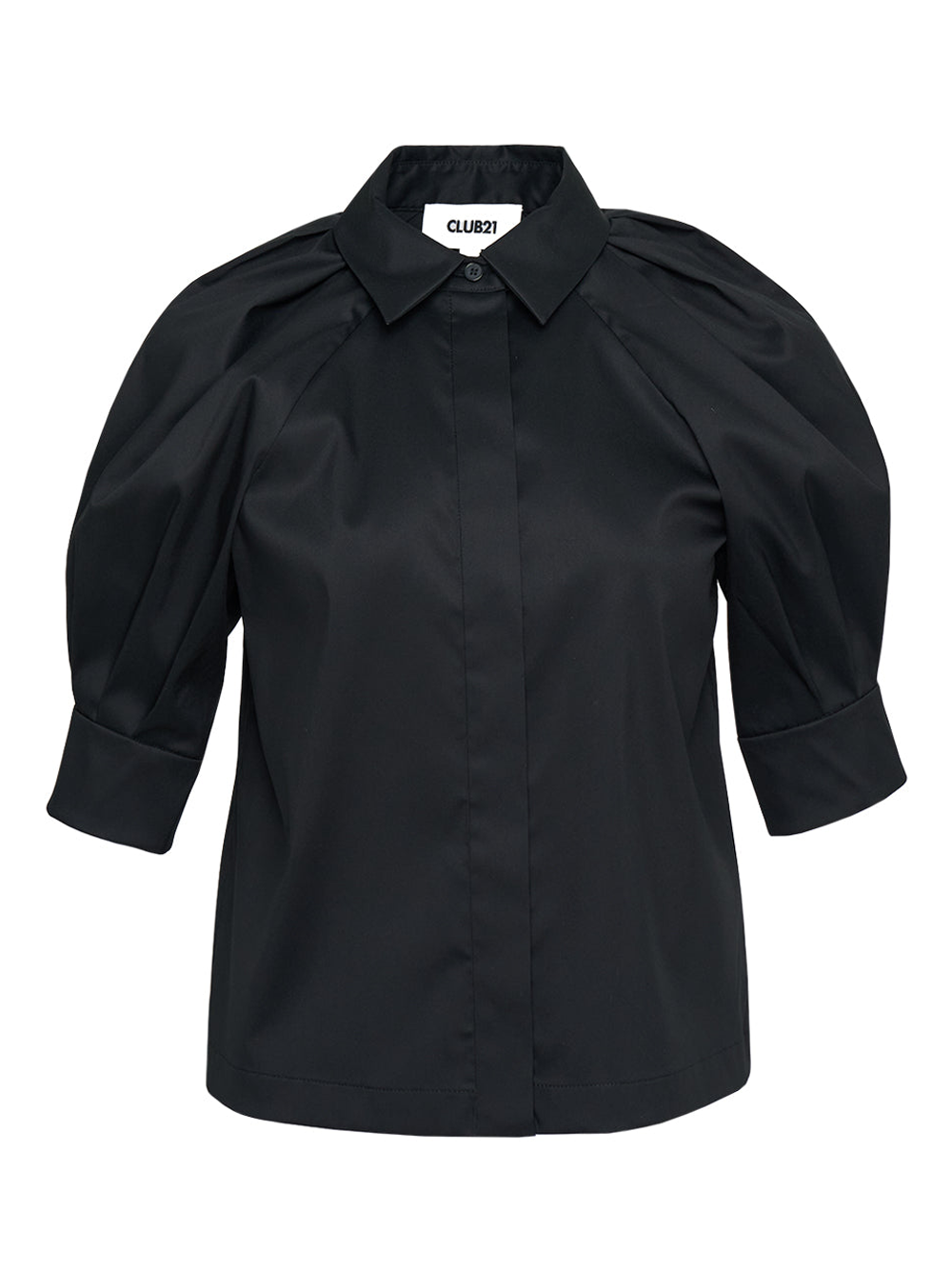 CLUB21_COLLECTION_Cotton_Poly_Stretch_Shirt_Black