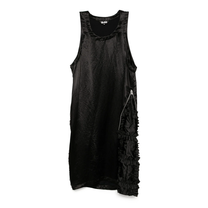 Acetate Rerime Satin × Polyester Dress