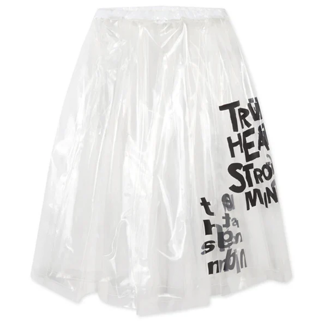 메시지 프린트 스커트