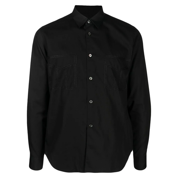 스티치 체스트 포켓 셔츠