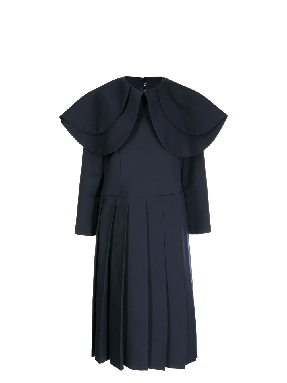 COMME des GARCONS COMME des GARCONS Large Double Peter Pan Collar Dress Navy 1