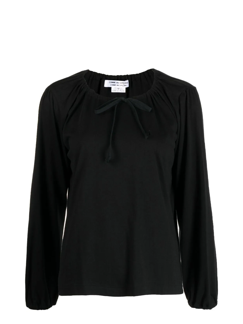 COMME des GARCONS COMME des GARCONS Round Ribbon Collar Top Black 1