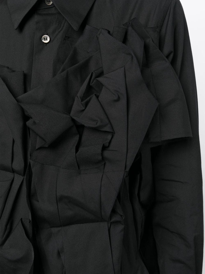 COMME-des-GARCONS-Folded-Front-Shirt-Black-5