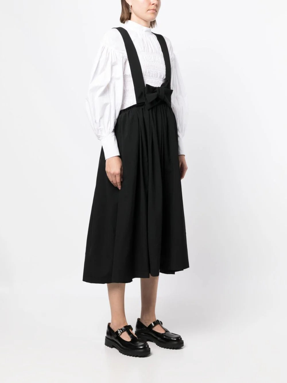 COMME-des-GARCONS-GIRL-Ribbon-Front-Wool-Pinafore-Black-3