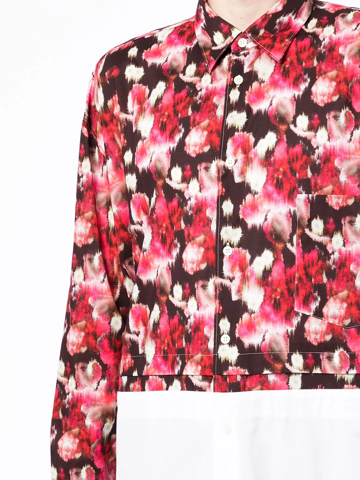 COMME-des-GARCONS-HOMME-Cotton-Poplin-Floral-Print-Shirt-Red-5