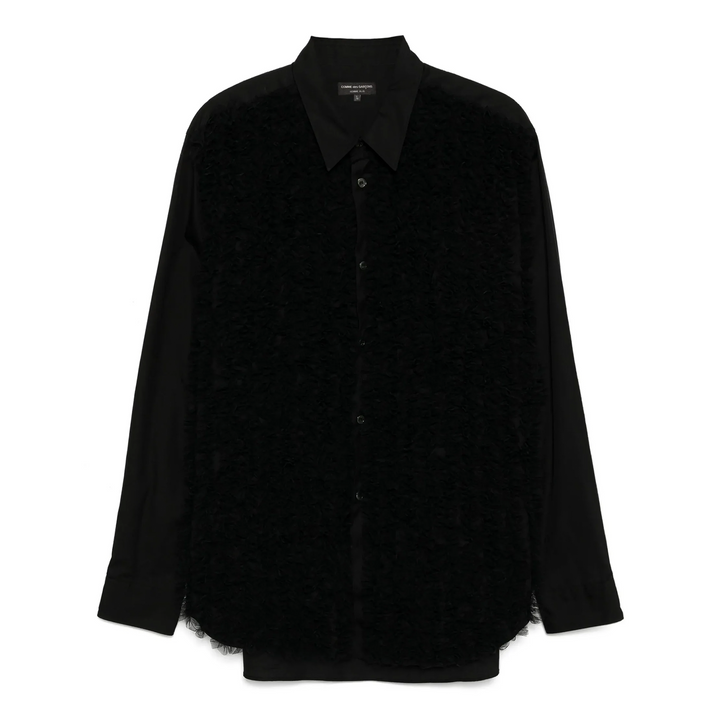Cotton Broad X Nylon Tulle Shirt