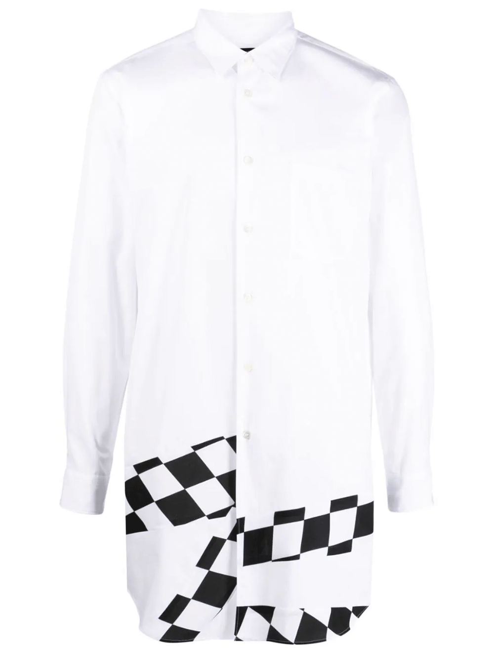 COMME-des-GARCONS-HOMME-PLUS-Diamond-Check-Shirt-White-1