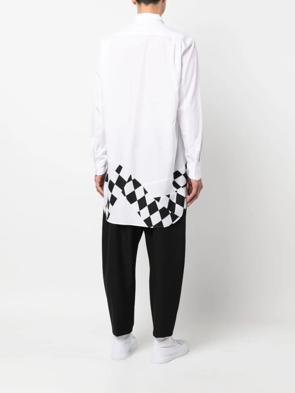COMME-des-GARCONS-HOMME-PLUS-Diamond-Check-Shirt-White-2