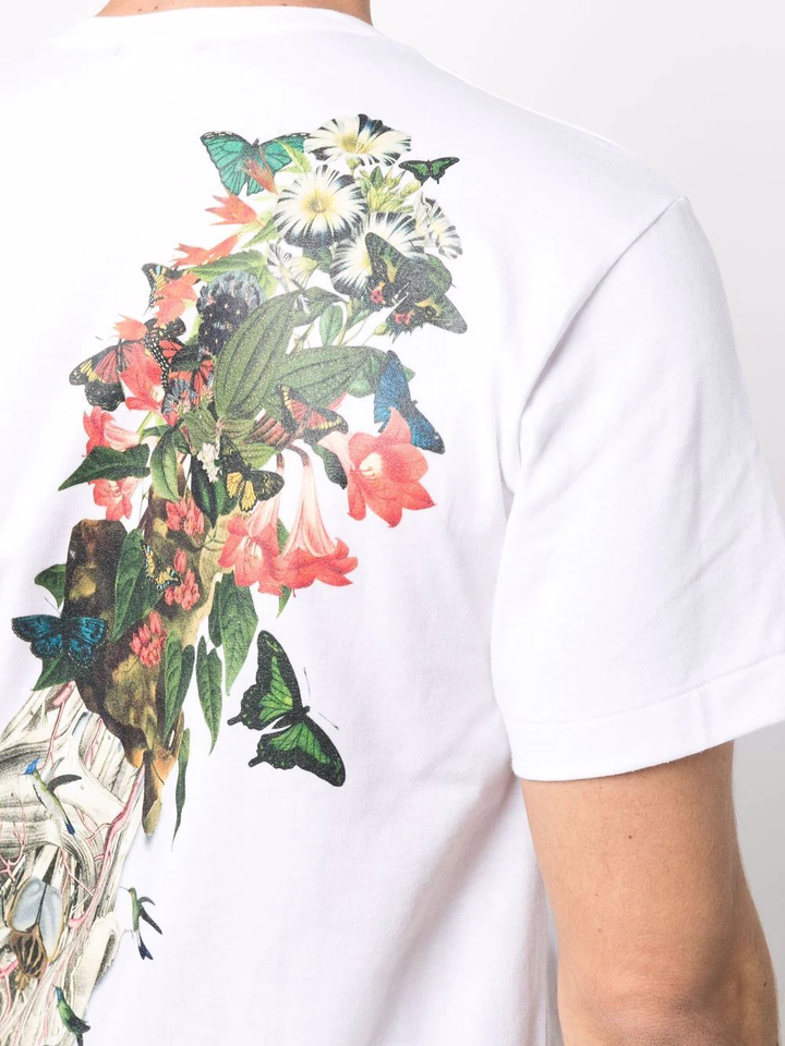 COMME des GARCONS HOMME PLUS Floral Hand Graphic T-Shirt White 5