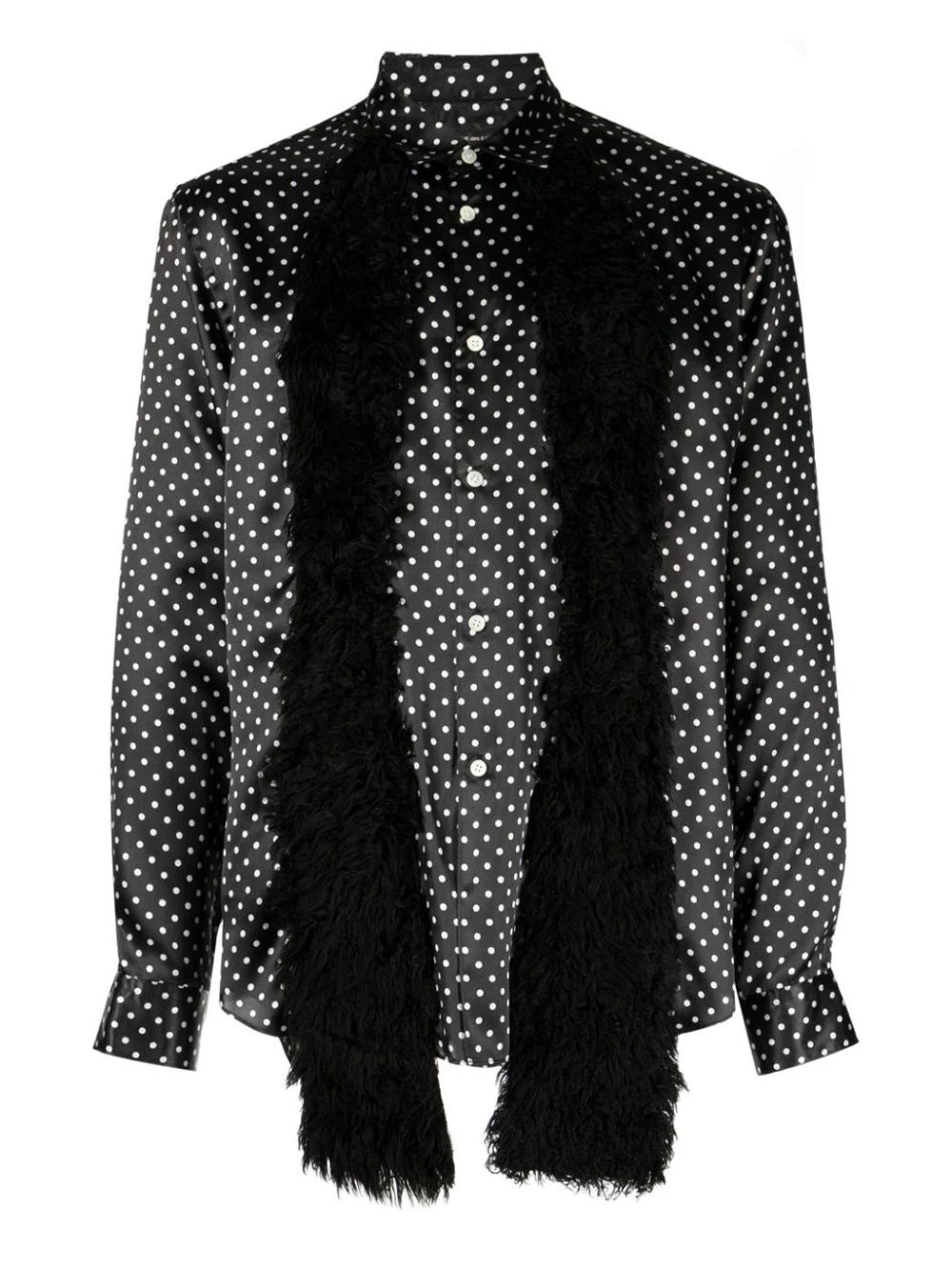 COMME des GARCONS HOMME PLUS Fur Dots Pattern Shirt Black 1