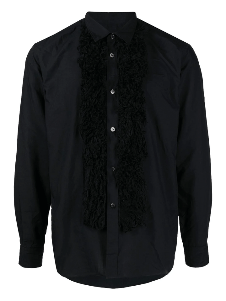 COMME-des-GARCONS-HOMME-PLUS-Fur-Front-Shirt-Black-1