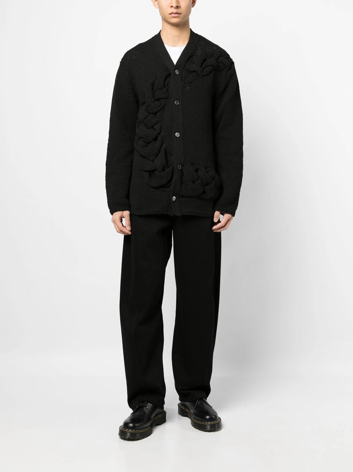 COMME-des-GARCONS-HOMME-PLUS-Lily-Yarn-Quilted-Cardigan-Black-2