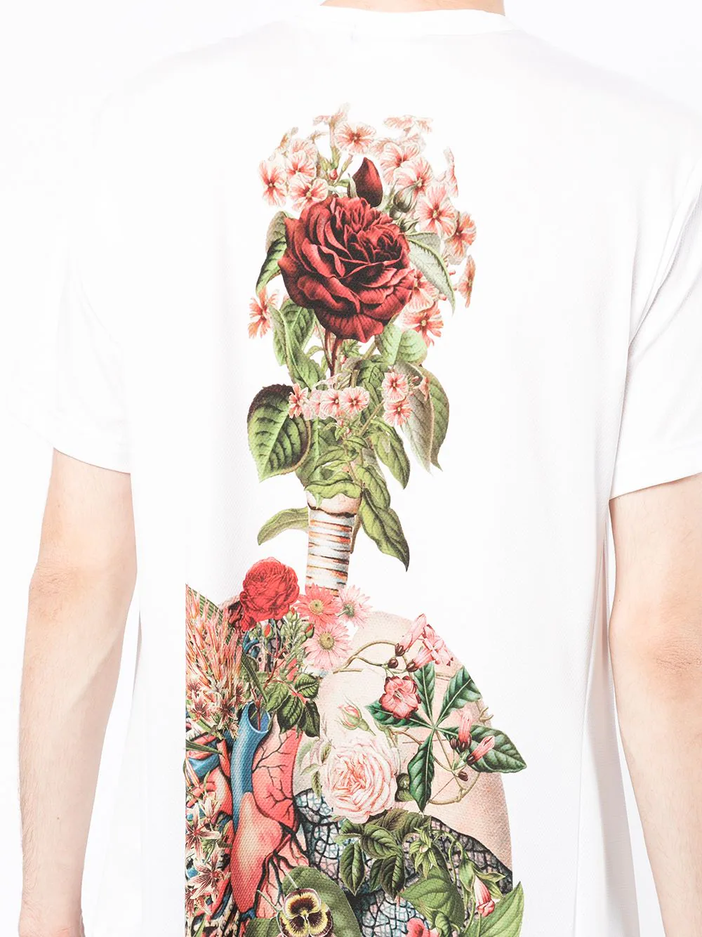 COMME des GARCONS HOMME PLUS Rose Planted Lung Graphic T-Shirt White 5